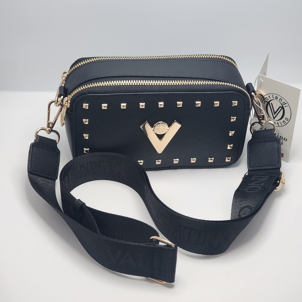 Valentino Orlandi V Studded Crossbody
